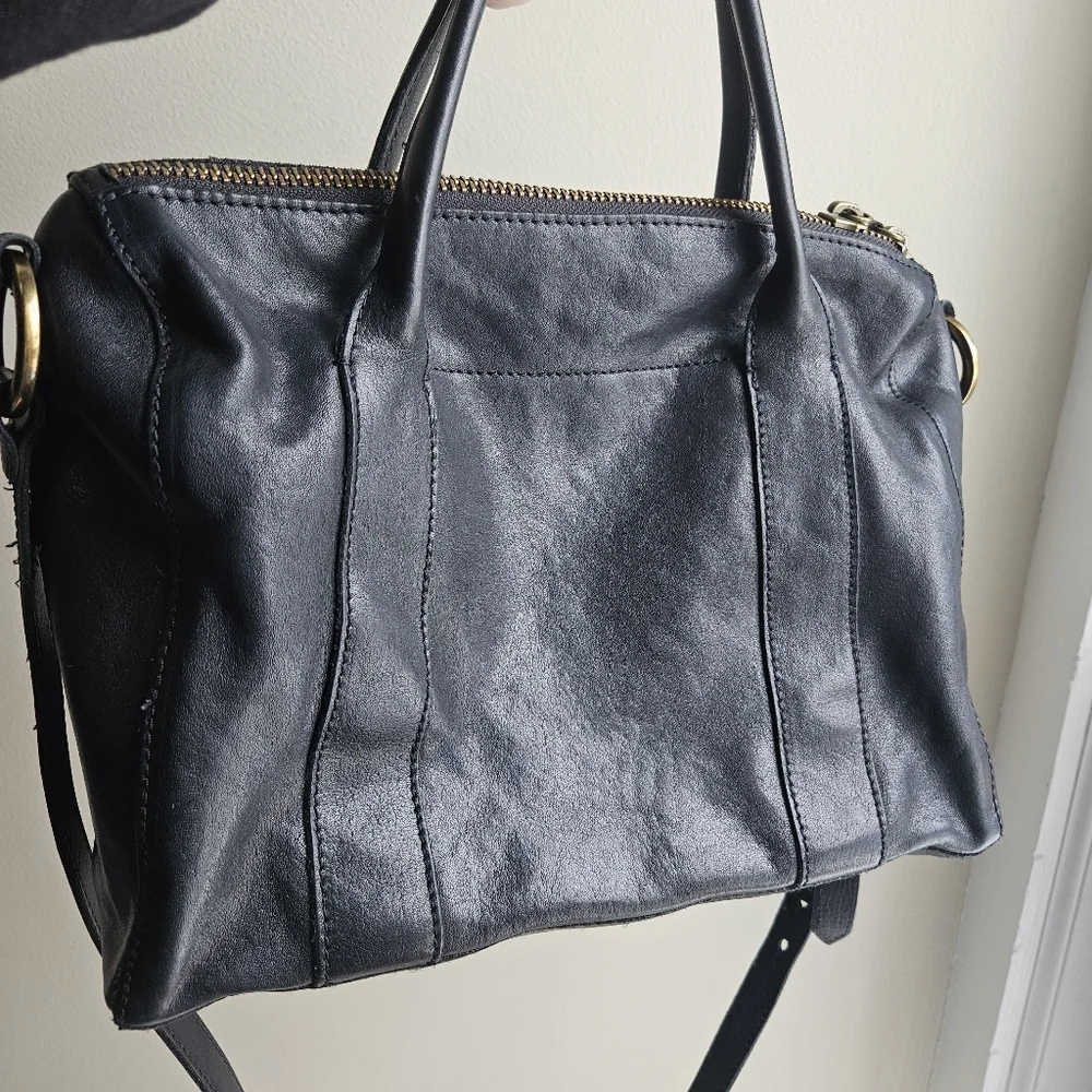 Madewell Black Prague Satchel Bag - Picture 5 of 16